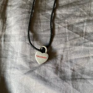 Naughty/ nice sterling necklace. Let it tell them the mood you are in